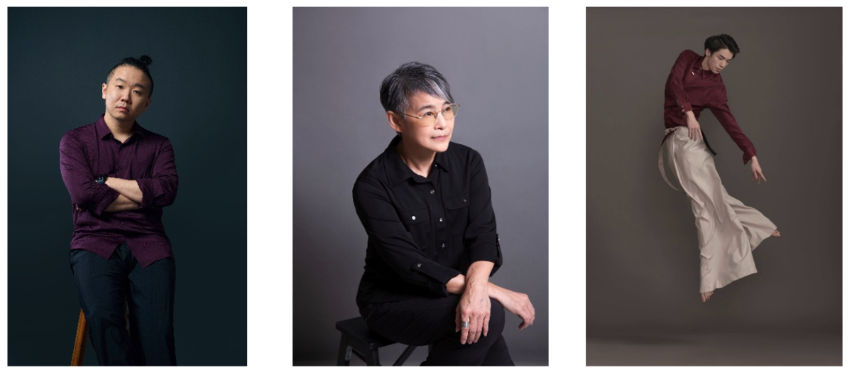 (左)劇本構作：王昊然　(中)總導演：李艾琳	(右)主演：侯敘臣